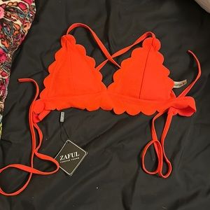 Red bikini top